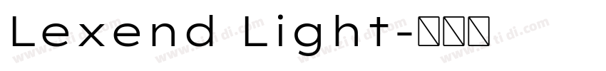 Lexend Light字体转换
